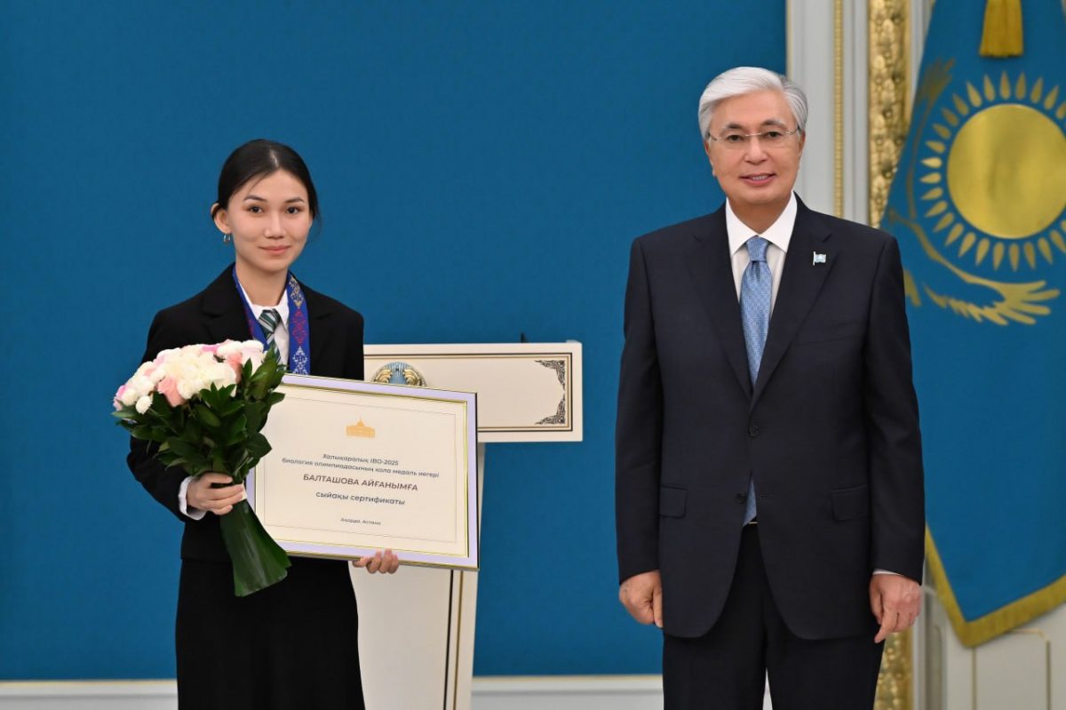 Биология пәнінен халықаралық олимпиаданың қола жүлдегері Айғаным Балташовадан интервью